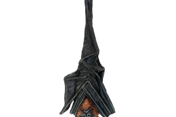 Figura de Murciélago egipcio de la fruta. Réplica a tamaño natural y acabado realista.