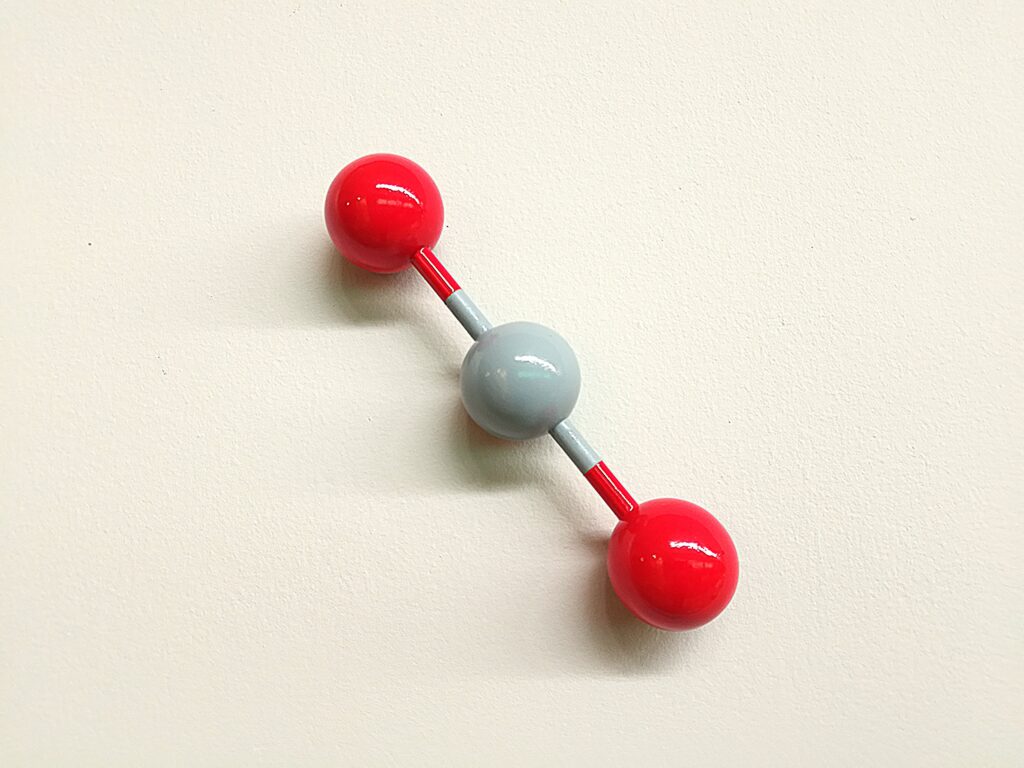Réplica de molécula de CO2